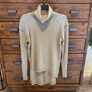 Free People We The Free Light Gray/Green Knit Top